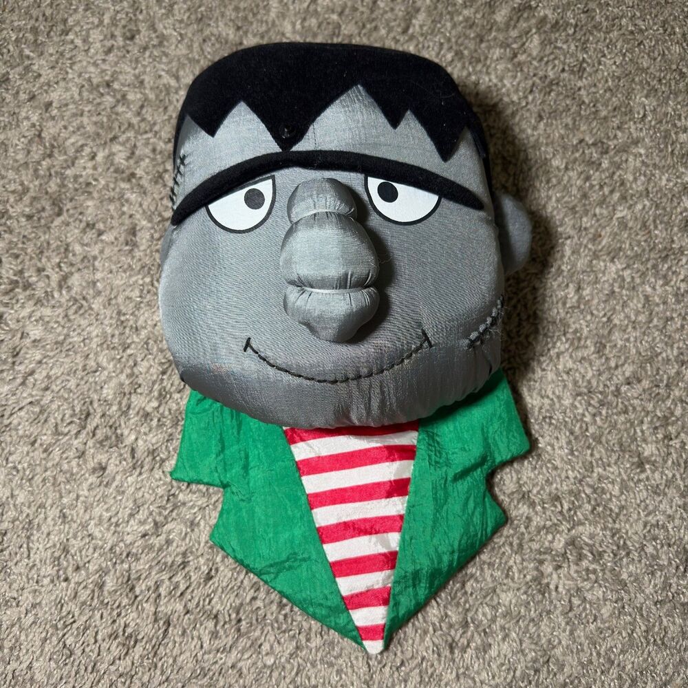 TL Toys Frankenstein Nylon Plush 1993 Halloween Door Hanger Parachute Style VTG